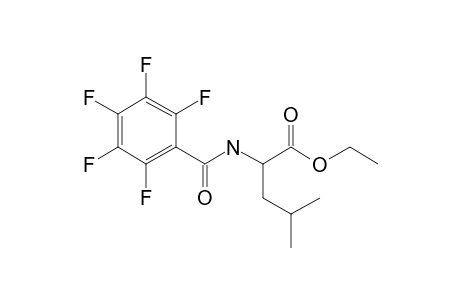 L-Leucine, N-pentafluorobenzoyl-, ethyl ester