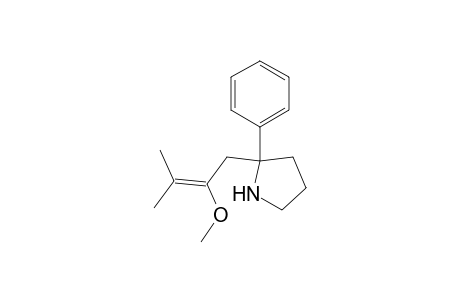 2-(2-methoxy-3-methyl-2-butenyl)-2-phenylpyrrolidine