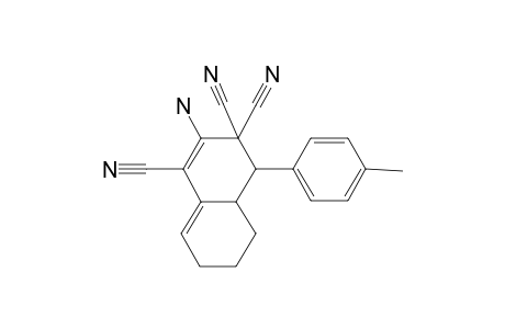 Naphthalene-1,3,3-tricarbonitrile, 3,4,4a,5,6,7-hexahdro-2-amino-4-(4-methylphenyl)-