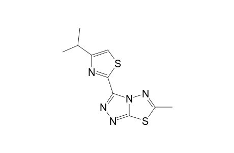 3-(4-isopropylthiazol-2-yl)-6-methyl-[1,2,4]triazolo[3,4-b][1,3,4]thiadiazole