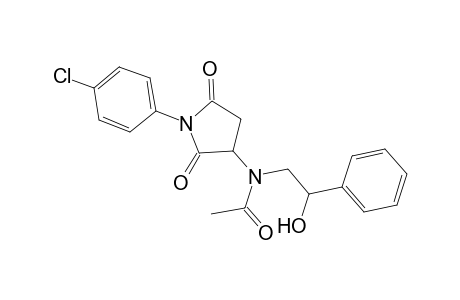 acetamide, N-[1-(4-chlorophenyl)-2,5-dioxo-3-pyrrolidinyl]-N-(2-hydroxy-2-phenylethyl)-