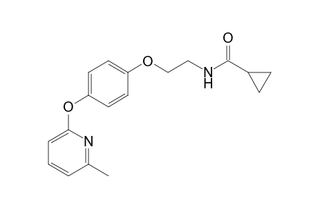 Cyclopropanecarboxamide, N-[2-[4-[(6-methyl-2-pyridinyl)oxy]phenoxy]ethyl]-