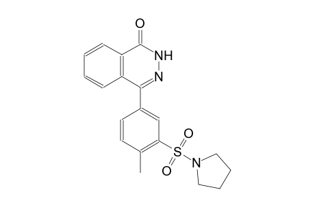 4-[4-methyl-3-(1-pyrrolidinylsulfonyl)phenyl]-1(2H)-phthalazinone