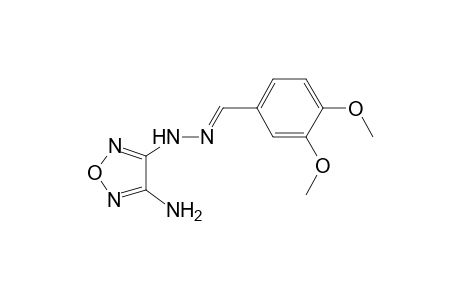 Benzaldehyde, 3,4-dimethoxy-, (4-amino-1,2,5-oxadiazol-3-yl)hydrazone