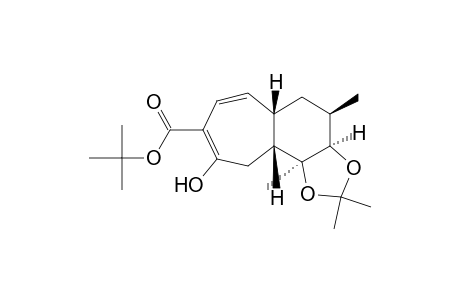 4H-Cyclohepta[e]-1,3-benzodioxole-8-carboxylic acid, 3a,5,5a,10,10a,10b-hexahydro-9-hydroxy-2,2,4,10b-tetramethyl-, 1,1-dimethylethyl ester, [3aR-(3a.alpha.,4.beta.,5a.beta.,10a.beta.,10b.alpha.)]-