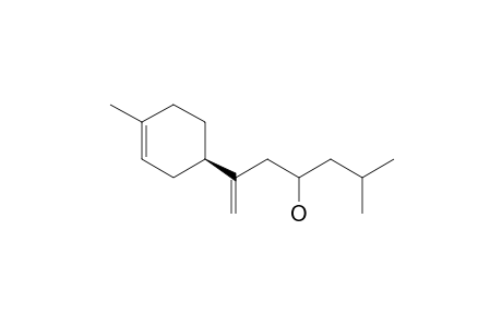 (+)-6-methyl-2-[4-methyl-3-cyclohexen-1-(R)-yl]-1-hepten-4-(rs)-ol