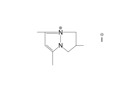 2,3-DIHYDRO-2,5,7-TRIMETHYL-1H-PYRAZOLO[1,2-a]PYRAZOL-4-IUM IODIDE