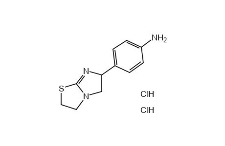 6-(p-aminophenyl)-2,3,5,6-tetrahydroimidazo[2,1-b]thiazole, dihydrochloride