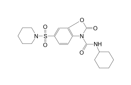 3(2H)-benzoxazolecarboxamide, N-cyclohexyl-2-oxo-6-(1-piperidinylsulfonyl)-