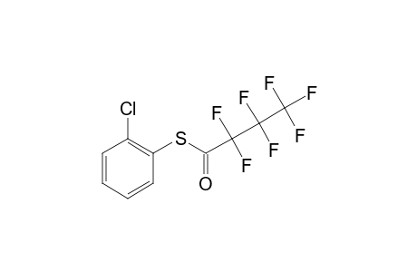 2-Chlorothiophenol, S-heptafluorobutyryl-