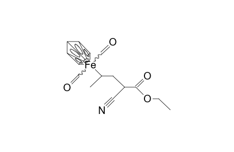 /.eta.-5/-Cyclopentadienyl-dicarbonyl-(1'-methyl-3'-cyano-4'-ethyl)-butanoate iron