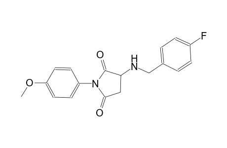 3-[(4-fluorobenzyl)amino]-1-(4-methoxyphenyl)-2,5-pyrrolidinedione