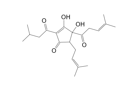 2-Cyclopenten-1-one, 3,4-dihydroxy-5-(3-methyl-2-butenyl)-2-(3-methyl-1-oxobutyl)-4-(4-methyl-1-oxo-3-pentenyl)-