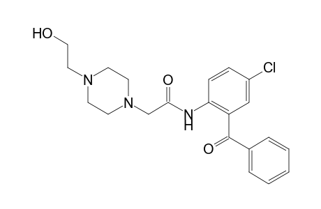 N-(2-benzoyl-4-chlorophenyl)-2-[4-(2-hydroxyethyl)-1-piperazinyl]acetamide