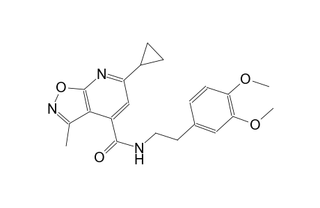 isoxazolo[5,4-b]pyridine-4-carboxamide, 6-cyclopropyl-N-[2-(3,4-dimethoxyphenyl)ethyl]-3-methyl-