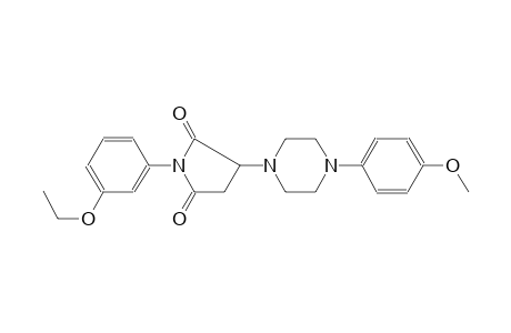 1-(3-ethoxyphenyl)-3-[4-(4-methoxyphenyl)-1-piperazinyl]-2,5-pyrrolidinedione