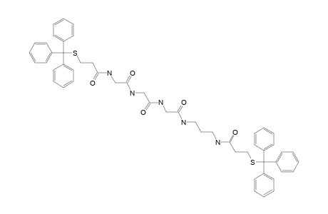 3-(TRIPHENYLMETHYLTHIO)-N-[3-(3-(TRIPHENYLMETHYLTHIO)-PROPANOYLGLYCYLGLYCYLGLYCYLAMINO)-PROPYL]-PROPANAMIDE