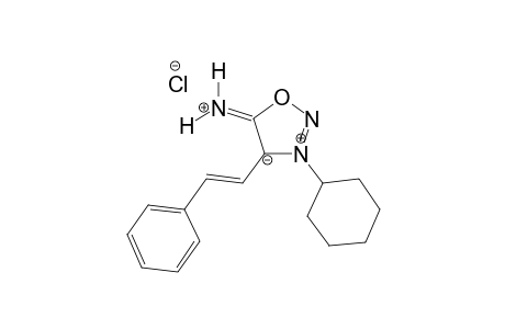3-Cyclohexyl-4-styryl-5-sydnone-imine - hydrochloride