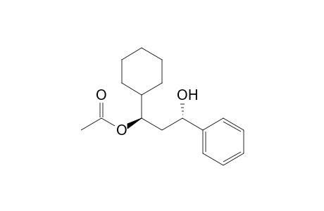 (1R*,3S*)-Acetic acid 1-cyclohexyl-3-hydroxy-3-phenylpropyl ester