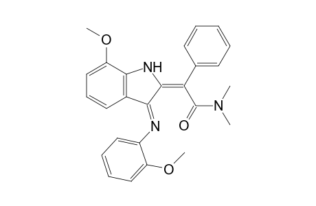 2-[N,N-Dimethyl-1'-carbamoyl-1'-phenylmethylidene]-7-methoxy-3-(2"-methoxyphenyl)imino-1H-indole