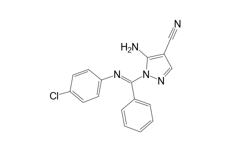 (E)-5-Amino-1-((4??-chlorophenylimino)(phenyl)methyl)-1H-pyrazole-4-carbonitrile