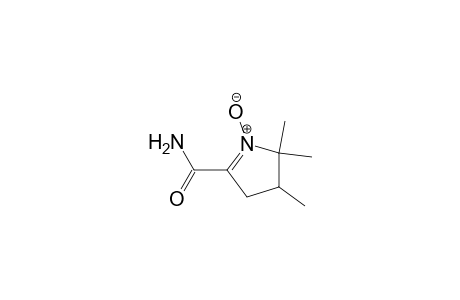 4,5,5-trimethyl-1-oxidanidyl-3,4-dihydropyrrol-1-ium-2-carboxamide