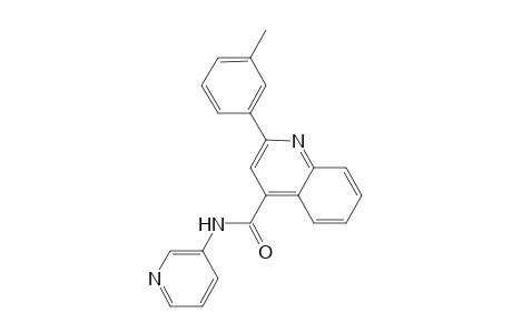 2-(3-methylphenyl)-N-(3-pyridinyl)-4-quinolinecarboxamide