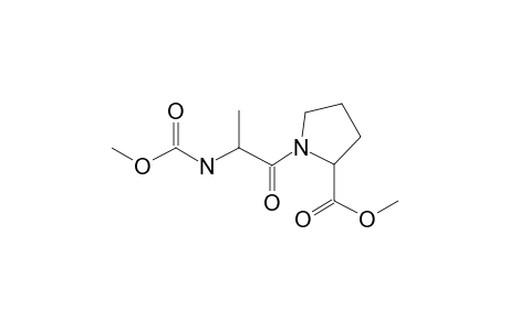 L-Alanyl-L-proline, N-methoxycarbonyl-, methyl ester