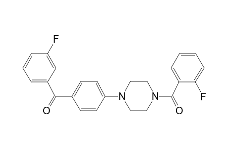 (3-fluorophenyl)-[4-[4-(2-fluorophenyl)carbonylpiperazin-1-yl]phenyl]methanone