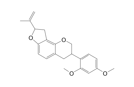 1,3-Benzenediol, 4-[3,4,8,9-tetrahydro-8-(1-methylethenyl)-2H-furo[2,3-H]-1-benzopyran-3-yl]-, dimethyl ether