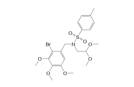 Benzenesulfonamide, N-[(2-bromo-3,4,5-trimethoxyphenyl)methyl]-N-(2,2-dimethoxyethyl)-4-m ethyl-