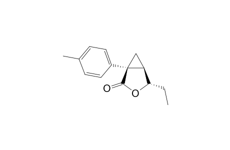 (1S,4S,5R)-2-OXO-4-ETHYL-1-(4-METHYLPHENYL)-3-OXABICYCLO-[3.1.0]-HEXANE