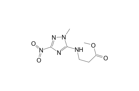 beta-alanine, N-(1-methyl-3-nitro-1H-1,2,4-triazol-5-yl)-, methyl ester