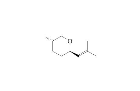 (Trans)-2-(1'-isobutenyl)-5-methyl-tetrahydropyran