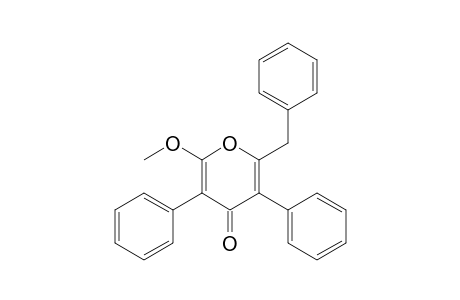 6-Benzyl-2-methoxy-3,5-diphenyl-4H-pyran-4-one