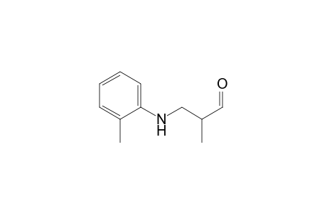 2-Methyl-3-N-(2-methylphenyl)aminopropanal