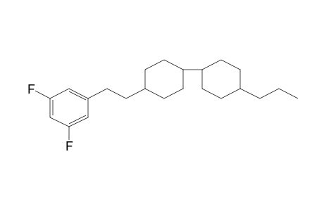 Benzene, 1,3-difluoro-5-[2-(4'-propyl[1,1'-bicyclohexyl]-4-yl)ethyl]-