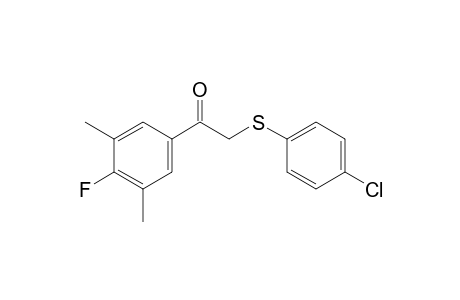 2-[(p-Chlorophenyl)thio]-3',5'-dimethyl-4-fluoroacetophenone