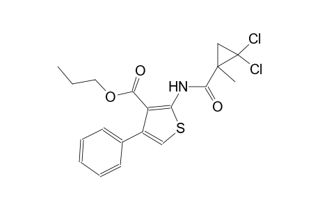 propyl 2-{[(2,2-dichloro-1-methylcyclopropyl)carbonyl]amino}-4-phenyl-3-thiophenecarboxylate