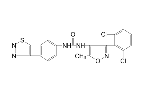 1-[3-(2,6-dichlorophenyl)-5-methyl-4-isoxazol]-3-[p-(1,2,3-thiadiazol-4-yl)phenyl]urea