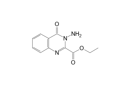 3-amino-3,4-dihydro-4-oxo-2-quinazolinecarboxylic acid, ethyl ester