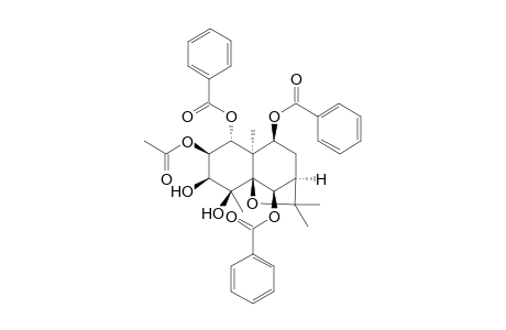 (1R,2S,3S,4S,5S,6R,7R,9S,10R)-2-Acetoxy-1,6,9-tribenzoyloxy-3,4- dihydroxydihydro-.beta.-agarofuran