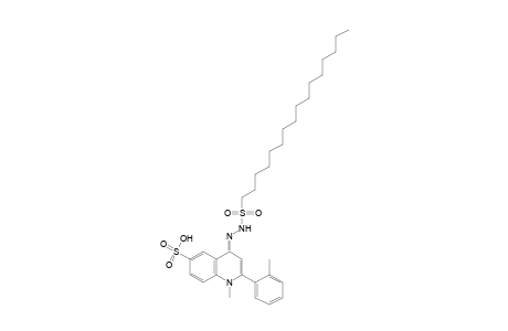1,4-dihydro-4-[(hexadecylsulfonyl)hydrazono]-1-methyl-2-o-tolyl-6-quinolinesulfonic acid