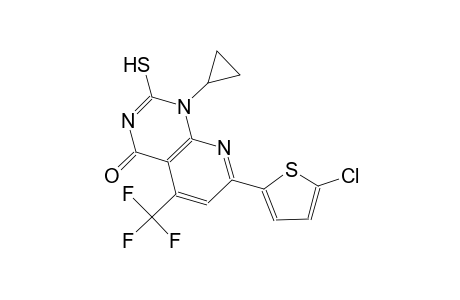 pyrido[2,3-d]pyrimidin-4(1H)-one, 7-(5-chloro-2-thienyl)-1-cyclopropyl-2-mercapto-5-(trifluoromethyl)-