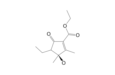 ETHYL-4-ETHYL-3-HYDROXY-2,3-DIMETHYL-5-OXOCYCLOPENT-1-ENECARBOXYLATE