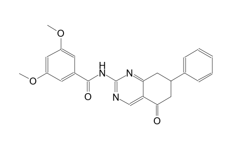 3,5-dimethoxy-N-(5-oxo-7-phenyl-5,6,7,8-tetrahydro-2-quinazolinyl)benzamide