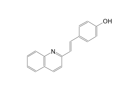 4-[(E)-2-(2-quinolinyl)ethenyl]phenol