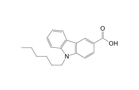 9H-Carbazole-3-carboxylic acid, 9-hexyl-