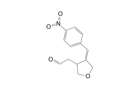 3-[(p-Nitrophenyl)methylidene]-4-(formylmethyl)-tetrahydrofuran