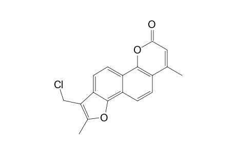 2H-4,8-Dimethyl-9-(chloromethyl)furo[2',3' : 5,6]naphtho[1,2-b]pyran